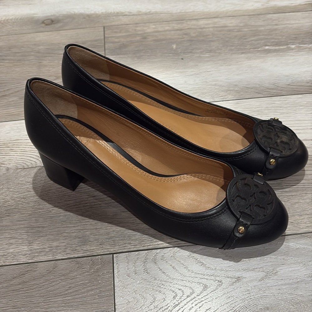Tory Burch Mini Miller Leather Logo Pump, Black - Picture 4 of 7